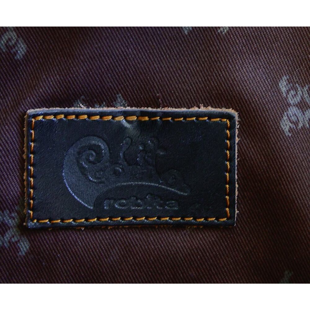 Robita Japanese woven genuine leather chestnut handbag - Picture 3 of 8